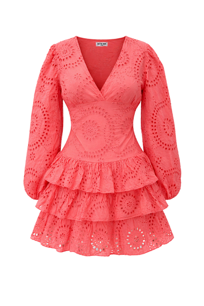 Lacey - Dress corail